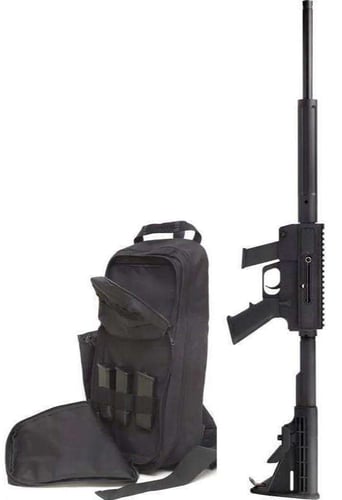 Just Right Carbine Takedown Rifle 9mm Luger 17/rd Magazine 17 Barrel Black with Slingpack | 9x19mm NATO | 703669117705